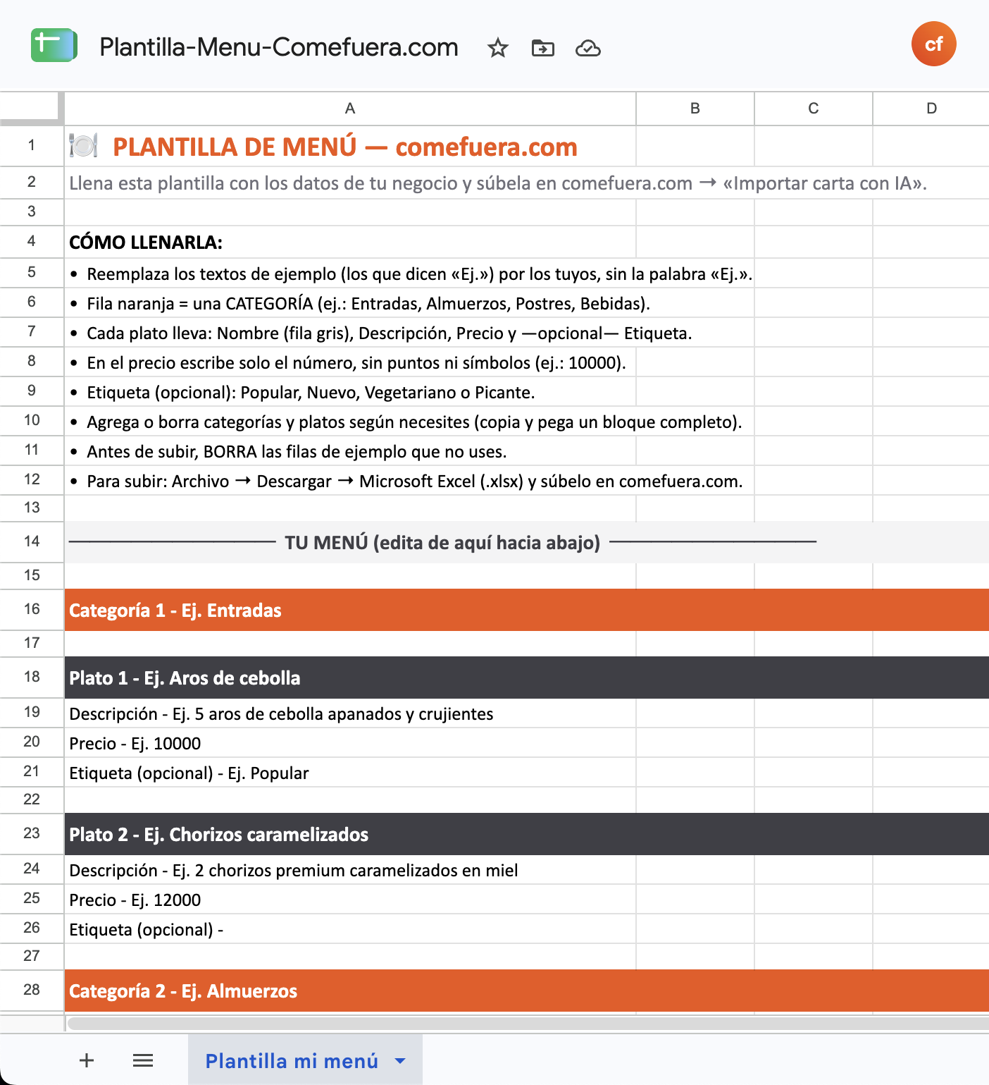 Vista previa de la plantilla