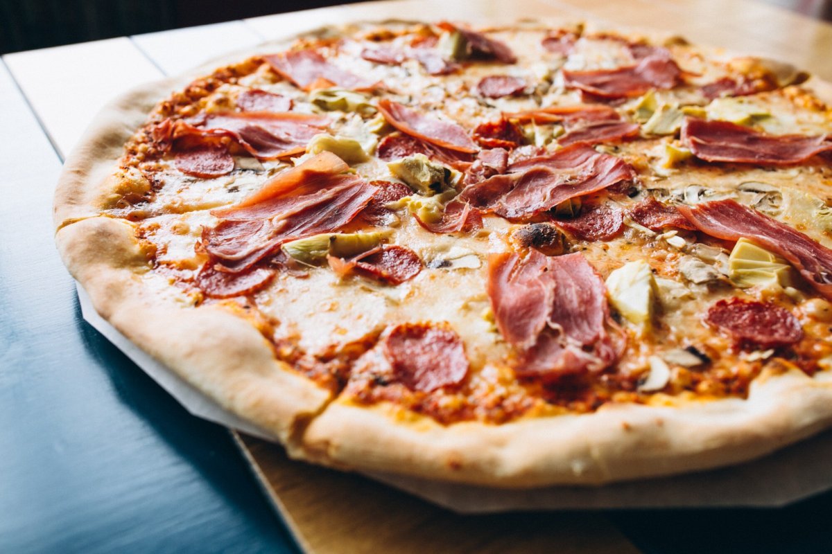Pizza Pollo Champiñones